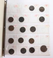 A very good Folder of 18th century Tokens, Halfpennies, Pennies and Farthings