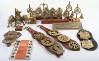 Various early terrets and swingers and horse brasses