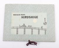 A booklet of Hiroshige Wood Block Prints