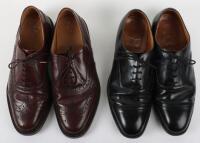 One pair of men's Church black leather shoes