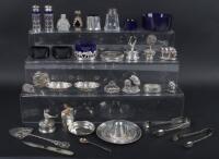 A selection of silver trinkets and miniatures