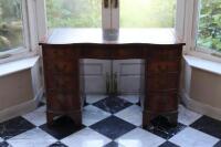 A Georgian style mahogany kneehole desk