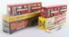 Two Boxed Dinky Toys 283 Single Decker Red Arrow Buses