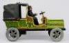 Fischer  litho-printed tinplate taxi or landau c1910 with driver - 2