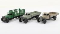 Three Commercial 25 Series Dinky Toys Wagons