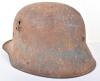 French Barn Find WW1 German M-16 Steel Combat Helmet - 4