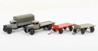 Two Commercial 25 Series Dinky Toys Wagons & Trailers