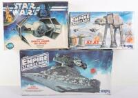 Three Star Wars Vintage Boxed Scale Model Plastic Kits