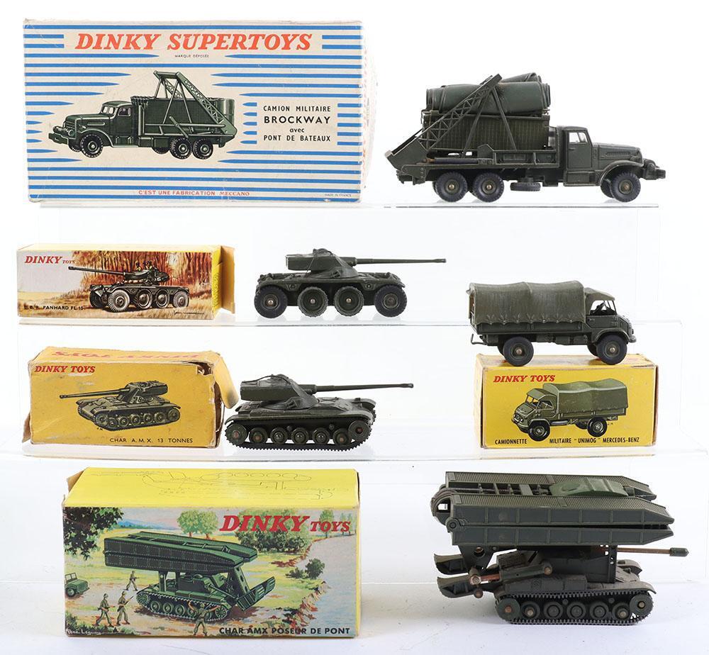 Five Boxed French Dinky Military Toy Models