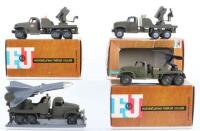 Four France Jouets Boxed Military GMC Diecast Vehicles