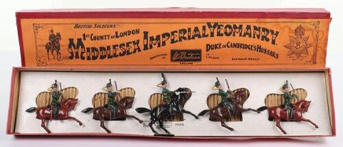 Britains set 83 Middlesex Imperial Yeomanry in Whisstock box, 1930