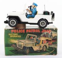 Nomura TN (Japan) Tinplate Battery Operated Police Patrol Jeep