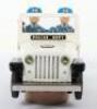 Nomura TN (Japan) Tinplate Battery Operated Police Patrol Jeep - 10