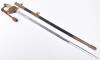 Post 1902 Royal Navy Officers Dress Sword Attributed to Lieutenant L W Burch Royal Navy - 13