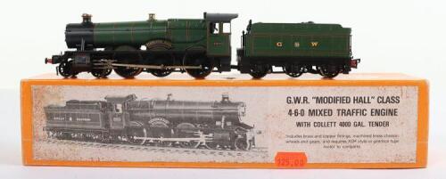Nu-cast 4-6-0 GWR &lsquo;Modified Hall&rsquo; class mixed traffic locomotive and tender