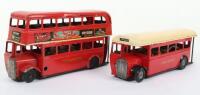 Two Post war Tri-ang Minics Buses