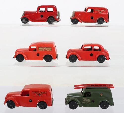 Six Tri-ang Minics Vans/Cars