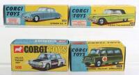 Four Original Corgi Toys Empty Boxes