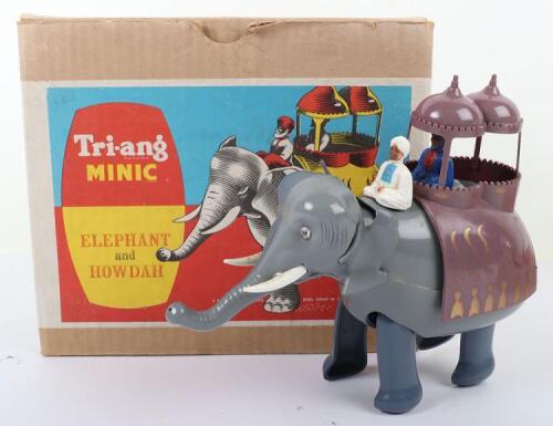 Scarce Tri-ang Minic Elephant and Howdah