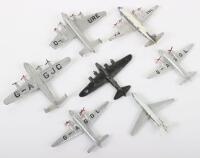 Six Dinky Toys Aircraft Models