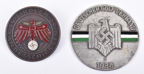 Third Reich 1939 Tirol Shooting Award