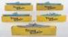 Five boxed Tri-ang Minic 1:1200 scale Military ships - 2