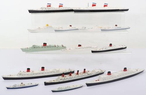 Collection of Tri-ang Minic 1:1200 scale Ocean Liners