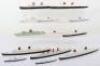 Collection of Tri-ang Minic 1:1200 scale Ocean Liners