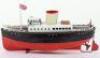 Fleischmann tinplate clockwork single funnel Ocean Liner, German 1930s