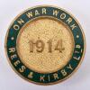 WW1 1914 On War Work Rees & Kirby Ltd Lapel Badge
