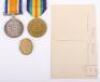 Great War Pair of Medals to a 1917 Royal Warwickshire Regiment Casualty - 2