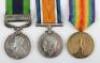 An Interesting Great War and North West Frontier Medal Group of Three 25th (County of London) Cyclist Battalion London Regiment