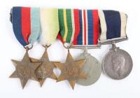 WW2 Royal Navy Longs Service Good Conduct Medal Group of Five HMS Snipe