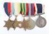 WW2 Royal Navy Longs Service Good Conduct Medal Group of Five HMS Snipe