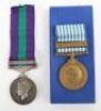 George VI General Service Medal and United Nations Korea Medal Middlesex Regiment, - 2