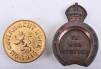 2x WW1 On War Service Badges