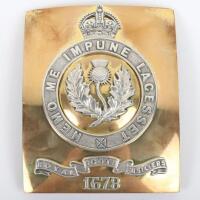 Royal Scots Fusiliers Officers Shoulder Belt Plate c1903-1955