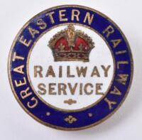 WW1 Great Eastern Railway Service Enamel Lapel Badge