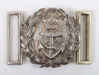 Victorian Royal Navy Officers Waist Belt Clasp in Hallmarked Silver
