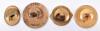 4x WW1 On War Service Enamel Lapel Badges - 2