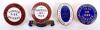 4x WW1 On War Service / Home Front Enamel Badges