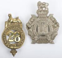 2x Pre-1881 Other Ranks Glengarry Badges 28th (North Gloucestershire) Regiment of Foot and Kings Own Scottish Borderers