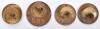 4x WW1 On War Service Enamel Lapel Badges - 2