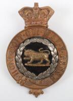 Victorian Hampshire Regiment Officers Glengarry Badge