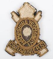 Scarce Hampshire Yeomanry Carabiniers Beret Badge