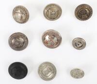 Grouping of Hampshire Rifle Volunteer Tunic Buttons