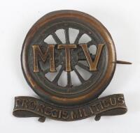 Rare WW1 VTC Motor Transport Volunteers Cap Badge