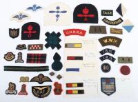 Quantity of British Cloth Insignia