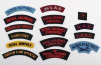 Selection of British Cloth Shoulder Titles