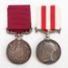 An Indian Mutiny and Army Long Service Medal Pair 95th Regiment of Foot,
